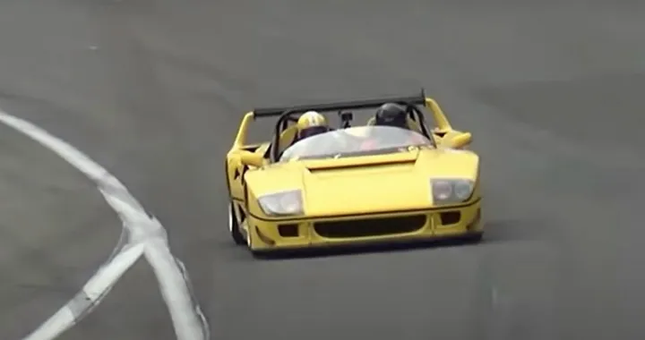La controversa F40 LM Barchetta sulla pista di Spa [Video]