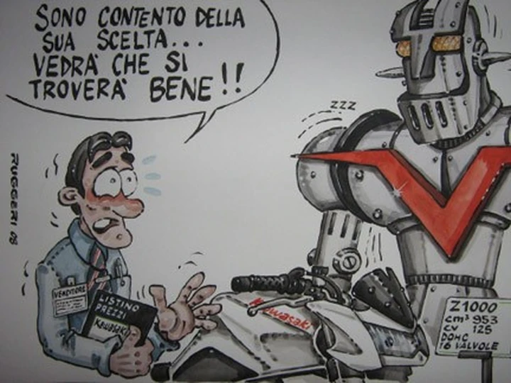 Kawasaki Z, la moto di Mazinga Z