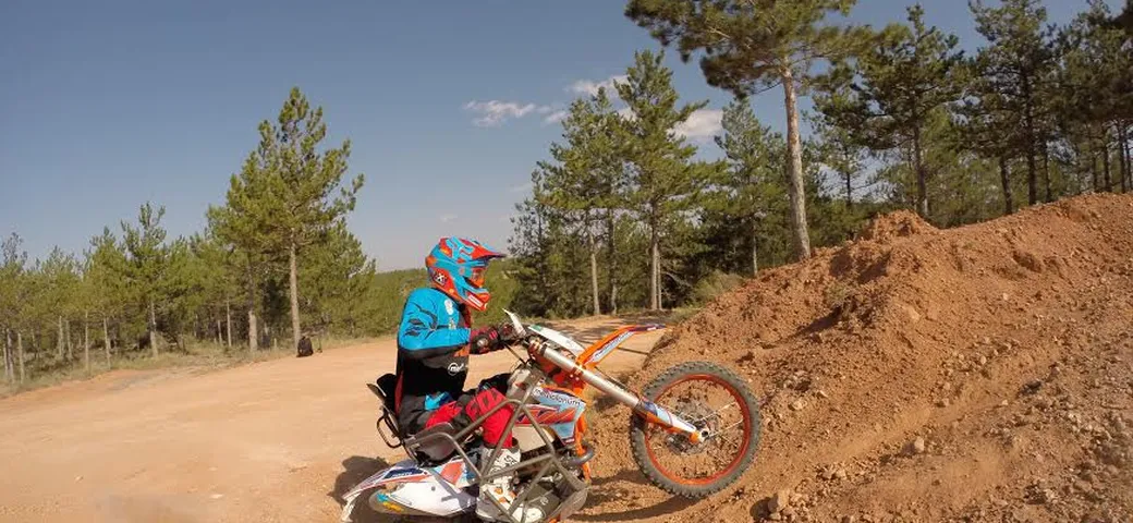 Nicola Dutto in sella per la Baja Aragon 2015