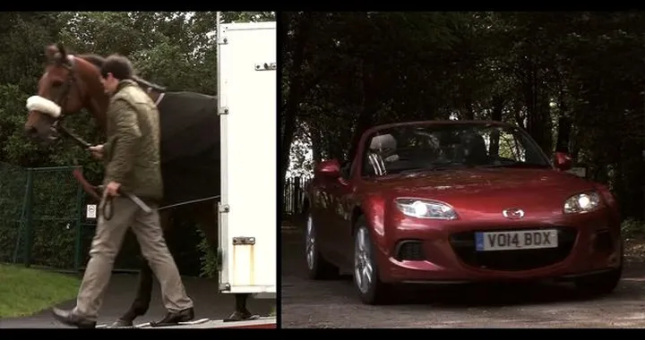 La Mazda MX-5 sfida un cavallo in video