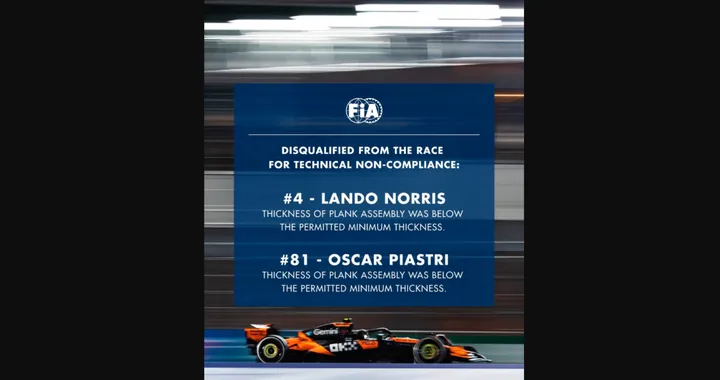 Clamoroso F1, squalificate le McLaren a Las Vegas