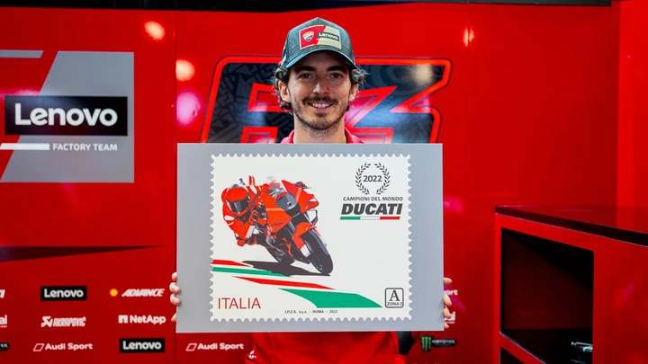 Ducati francobollo vittoria MotoGP stagione 2022
