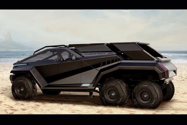 Thundertruck, il pick-up elettrico a 6 ruote da 800 CV