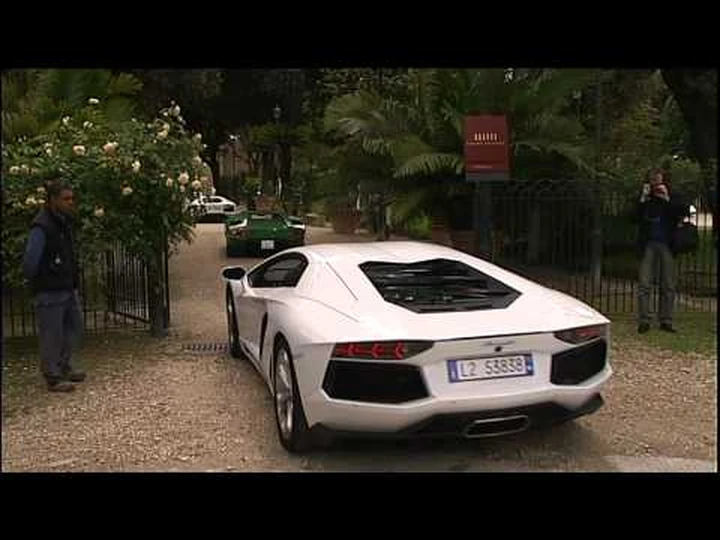 Lamborghini Aventador LP700-4 Parade in Rome - Casina Valadier (part 5)