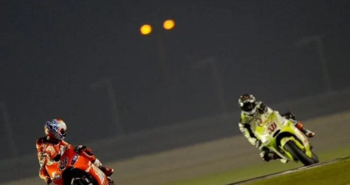 MotoGP: Stoner, Rossi e Dovizioso. Quasi tricolore il podio a fine test in Qatar