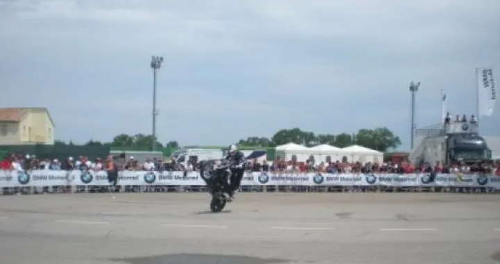 Chris Pfeiffer nel paddock di Misano Adriatico