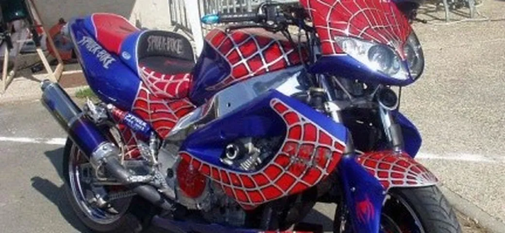 La moto di Spiderman