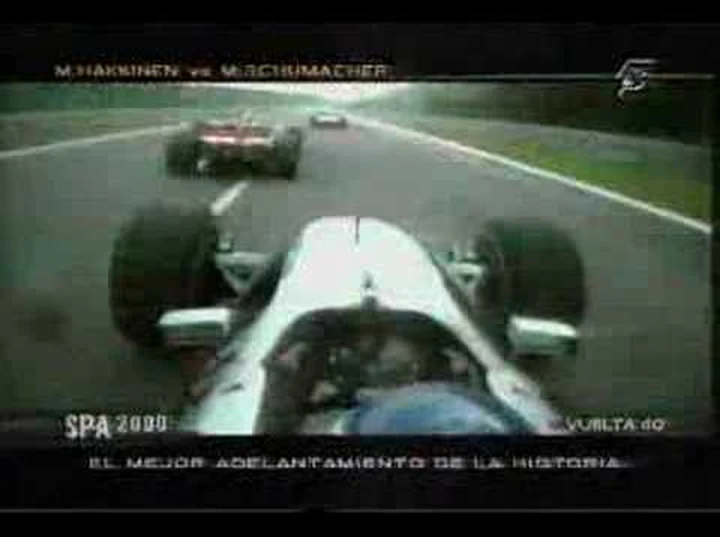 Formula 1: sorpassi memorabili, Hakkinen-Schumacher Spa 2000
