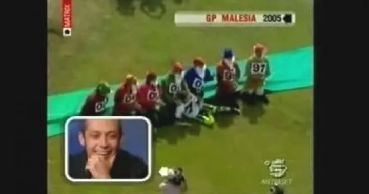 Rossi a Matrix: le "scenette" post vittoria