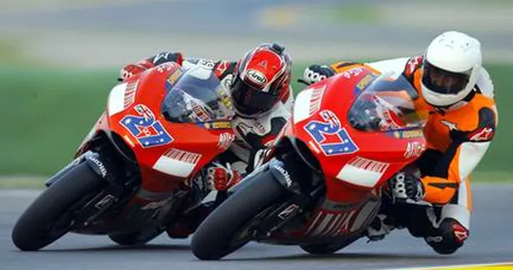 Michael Schumacher al primo podio in Superbike