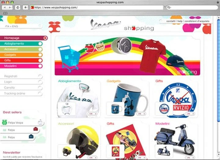 Da oggi la Vespa si compra online su VespaShopping.com