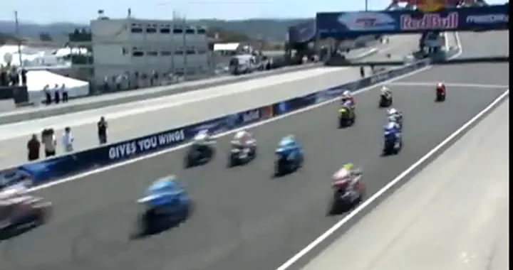 Rossi vs Stoner Laguna Seca nel 2008