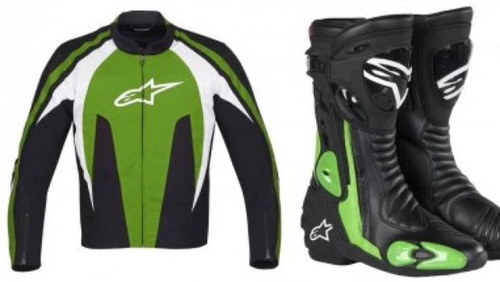 Alpinestars T-Stunt Air Jacket e stivali S-MX R