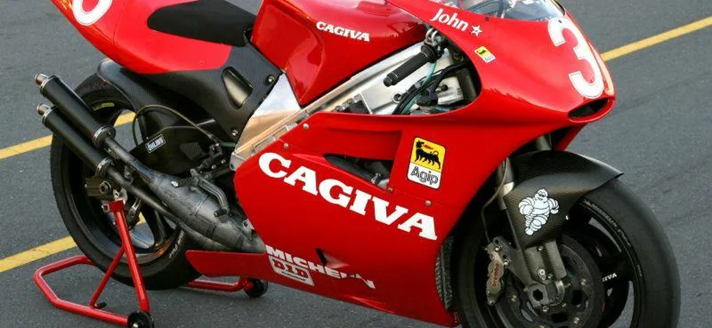 All'asta la Cagiva C593 di Kocinski, la moto con cui vinse a Laguna Seca