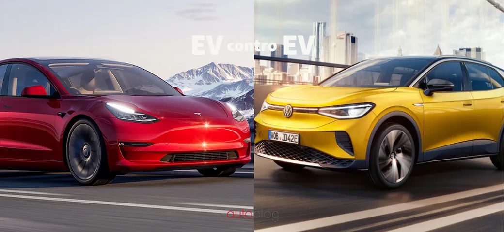 EV contro EV: Volkswagen ID.4 vs Tesla Model 3