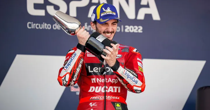 Bagnaia: "Ho spinto tantissimo per tutti i 25 giri!"