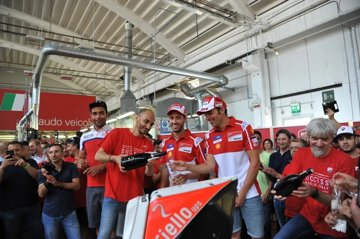 MotoGP: è festa grande Ducati a Borgo Panigale