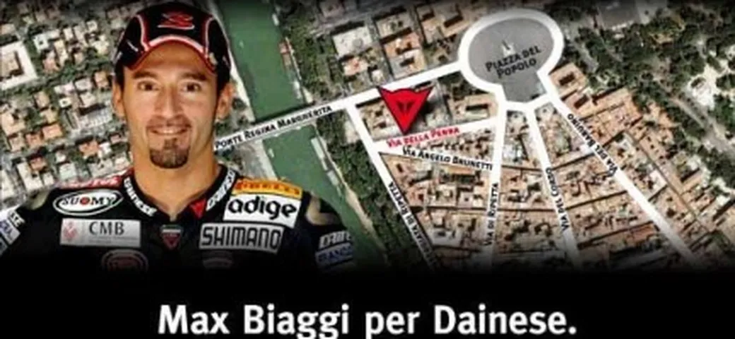 Incontra Max Biaggi al D-Store Dainese di Roma