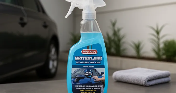 Lava l'auto anche senz'acqua con il sistema a secco pratico ed ecologico in offerta