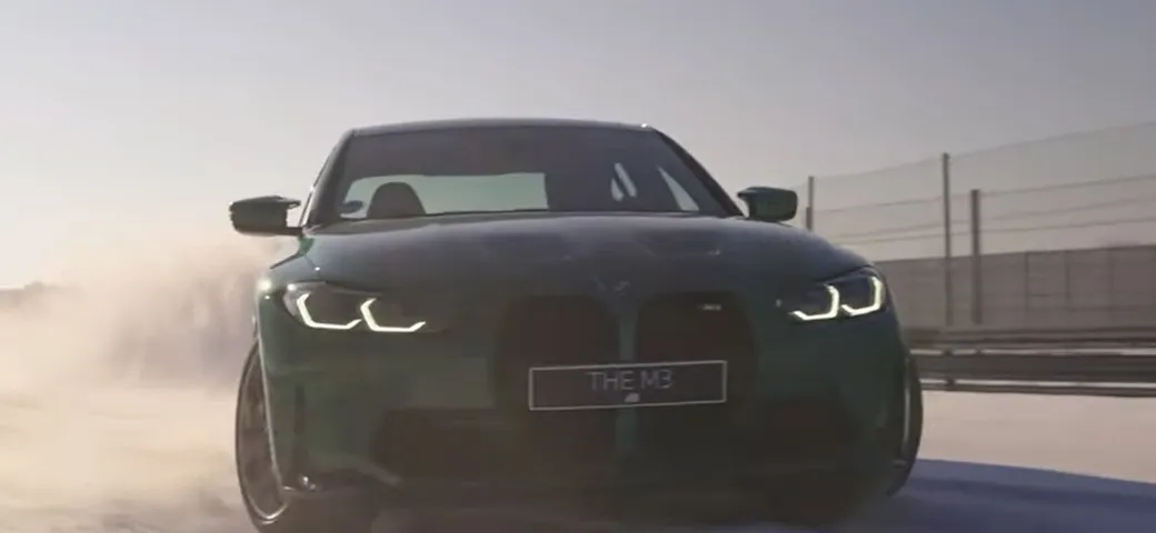 La nuova BMW M3 drifta sulla neve
