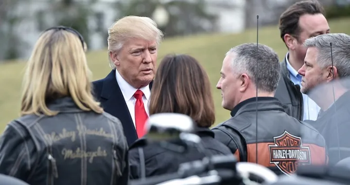 Donald Trump incontra i vertici Harley-Davidson