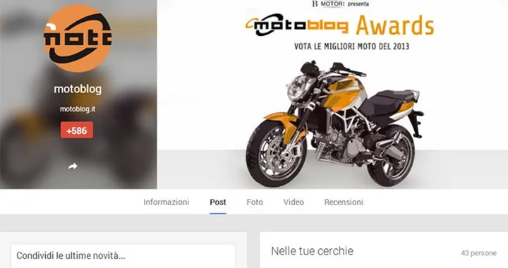 Motoblog.it è anche su Google+
