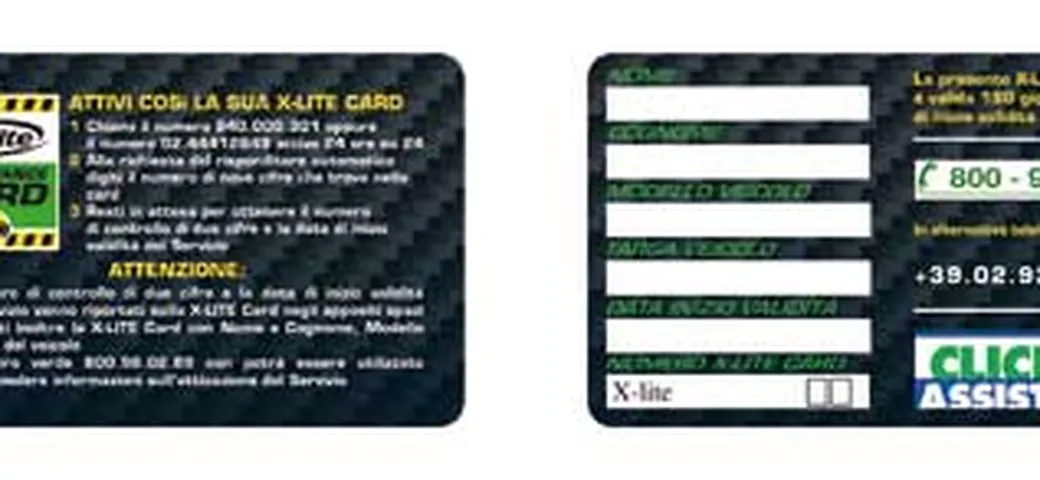 Arriva la X-Lite assistance card
