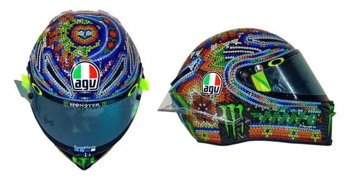 MotoGP: il casco "Winter Test 2018" di Valentino Rossi