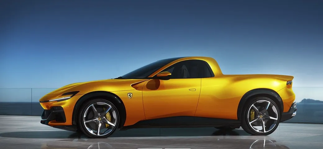 Ferrari Purosangue: in un render diventa pick-up