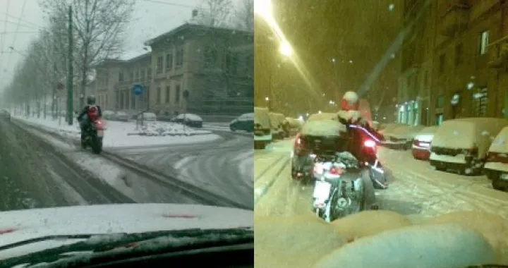 Foto del giorno: matti o eroi?