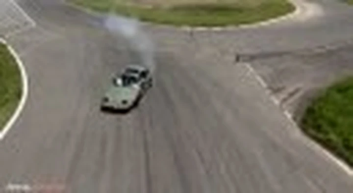 Una gara di drift vista da un...drone!