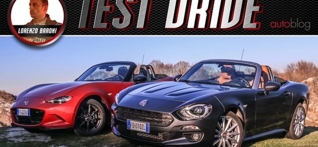 Mazda MX-5 Vs Fiat 124 Spider: la prova