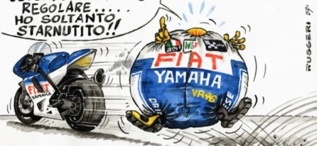 Valentino Rossi testa una tuta... troppo hi-tech!