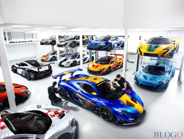 Il garage delle McLaren P1 GTR