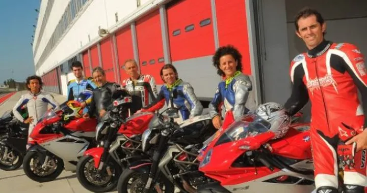 Adria: al via i corsi di guida in pista con MV Agusta, Manuel Poggiali e Marco Lucchinelli