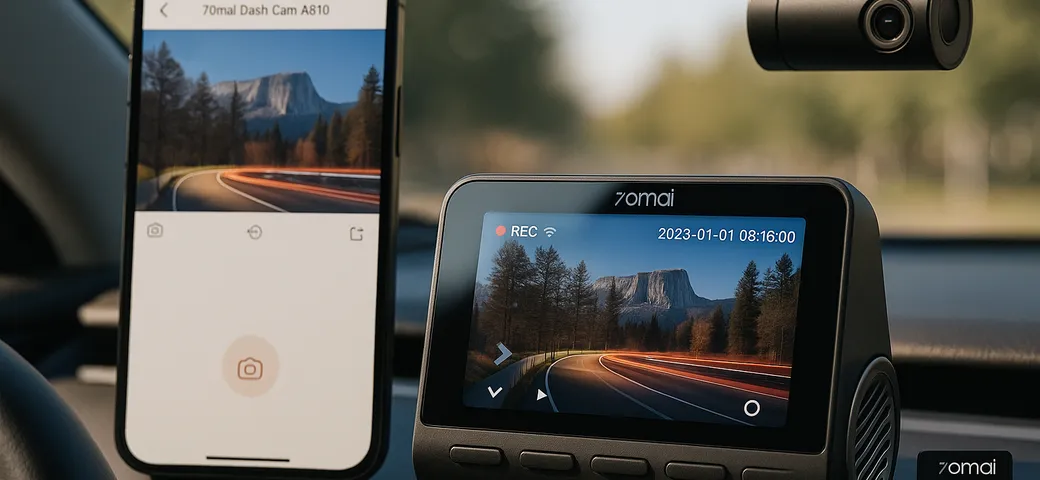 Dash cam 70mai A810: qualità 4K e sicurezza avanzata a prezzo TOP
