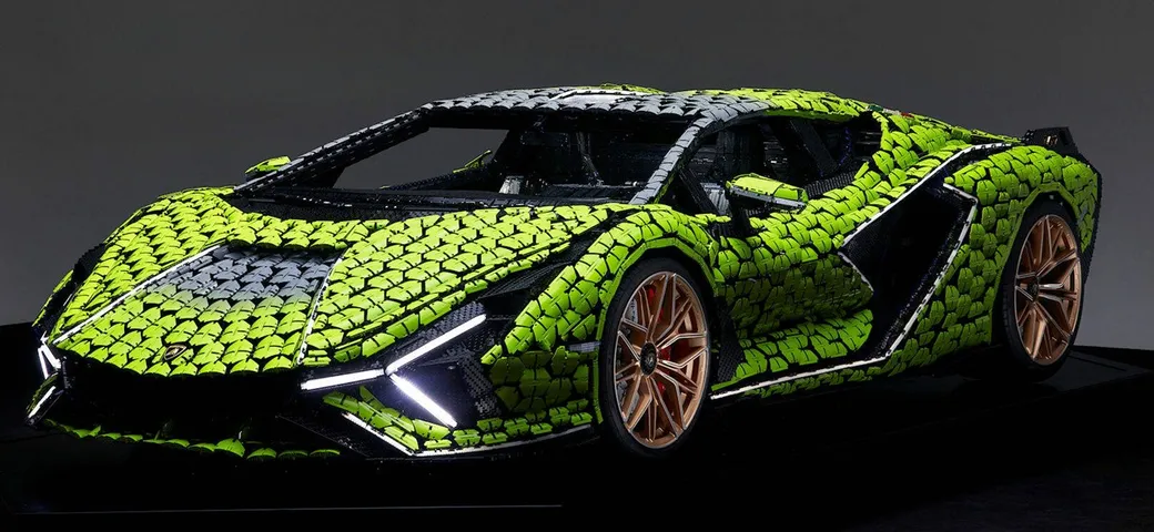Lamborghini Sián FKP 37: il modello Lego in scala 1:1 da 400.000 pezzi