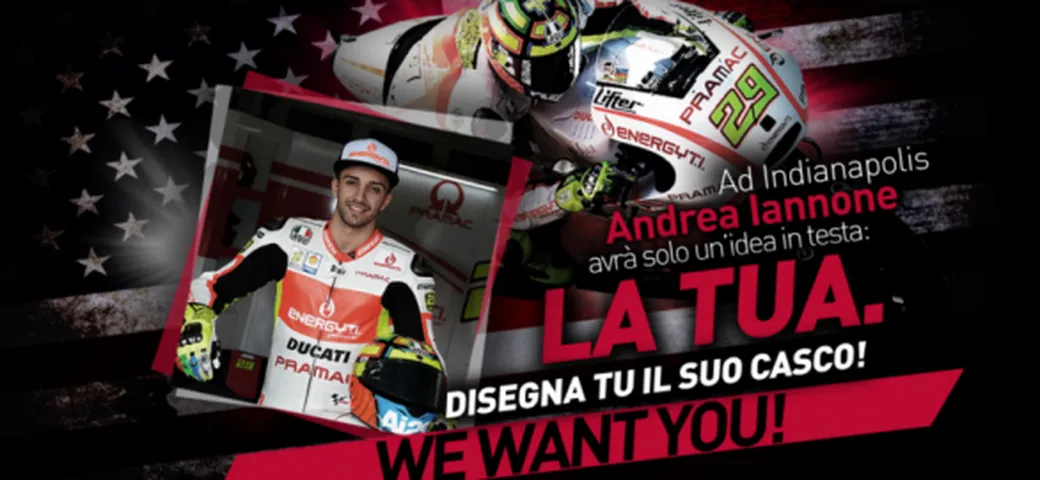 MotoGP: disegna il casco di Andrea Iannone per Indianapolis!