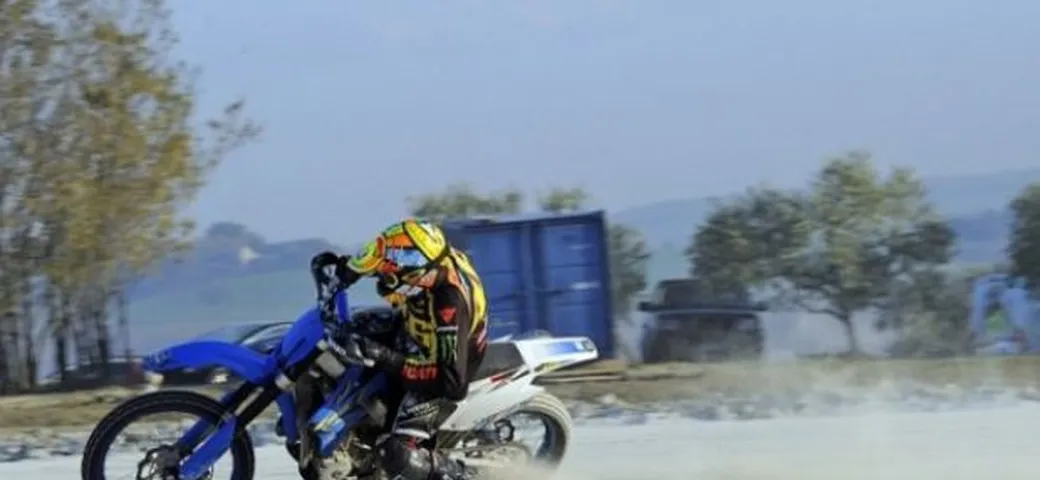 Valentino Rossi al ranch La Biscia con Tony Cairoli