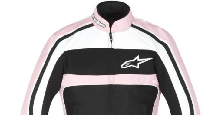 Giacca Alpinestars Stella T-Dyno in Rosa/Nero e guanto Scheme Kevlar
