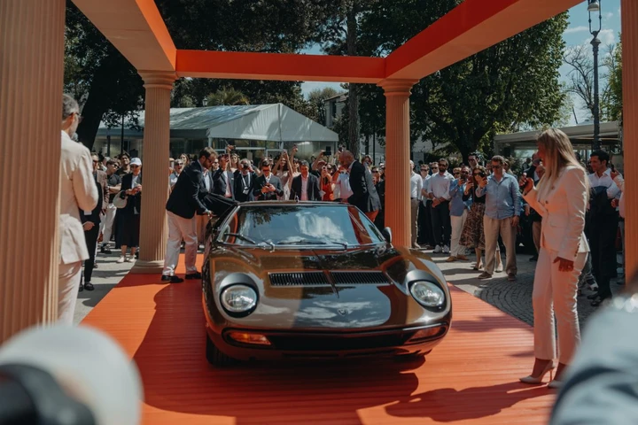 Lamborghini ha svelato ad Anantara Concorso Roma una Miura SV del '72 restaurata