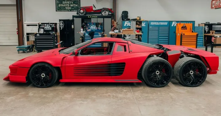 Ferrari Testarossa a sei ruote, il progetto è un fiasco colossale
