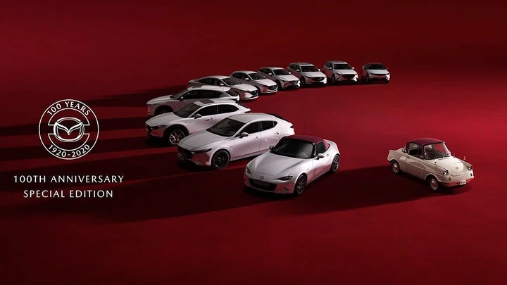 Mazda: la gamma 100th Anniversary nel dettaglio