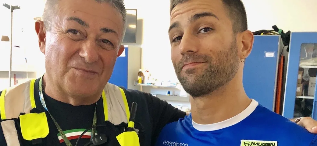 Moto2 Misano: infortunio per Mattia Pasini