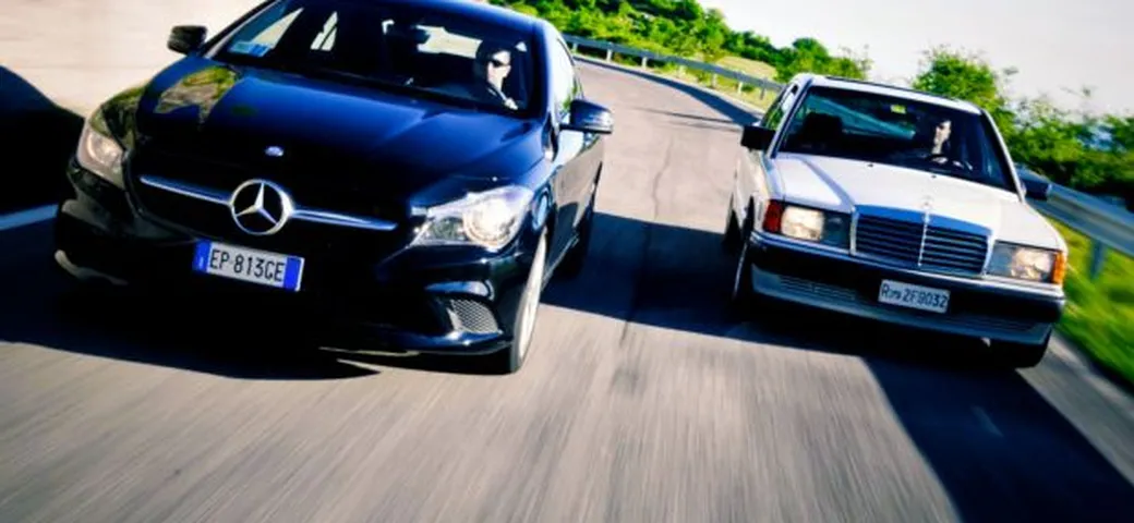 Mercedes CLA: il video confronto con la Mercedes 190