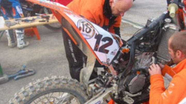 Nagl e Barragan provano le nuove KTM 450 a Mantova