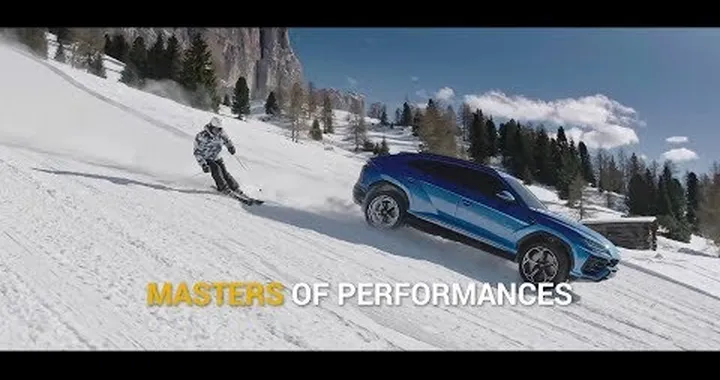 Lamborghini Urus e Alberto Tomba: sfida a slalom [Video]