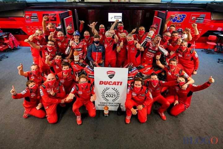 MotoGP: Ducati festeggia il titolo costruttori 2021