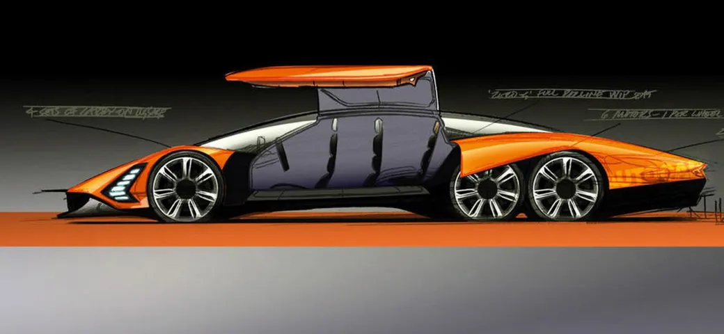 Hennessey Deep Space: l'hypercar elettrica a 6 ruote