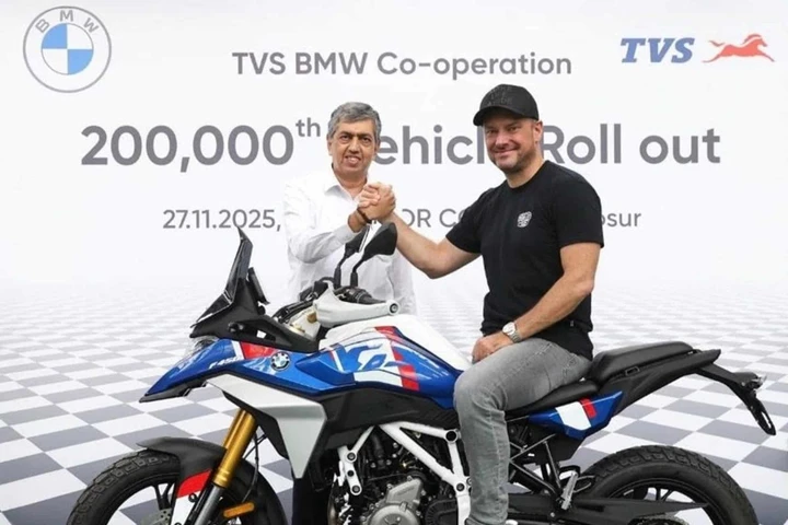 TVS e BMW: dodici anni di partnership e 200.000 moto prodotte